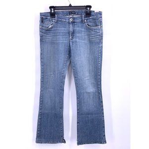 ARMANI JEANS women's jeans.Size 31 X 30 Indigo denim Boot Cut (A-2)